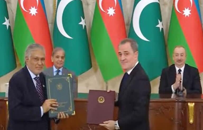 پاکستان اور آذربائیجان کے درمیان متعدد معاہدے، ایک ماہ میں حتمی شکل دینے پر اتفاق