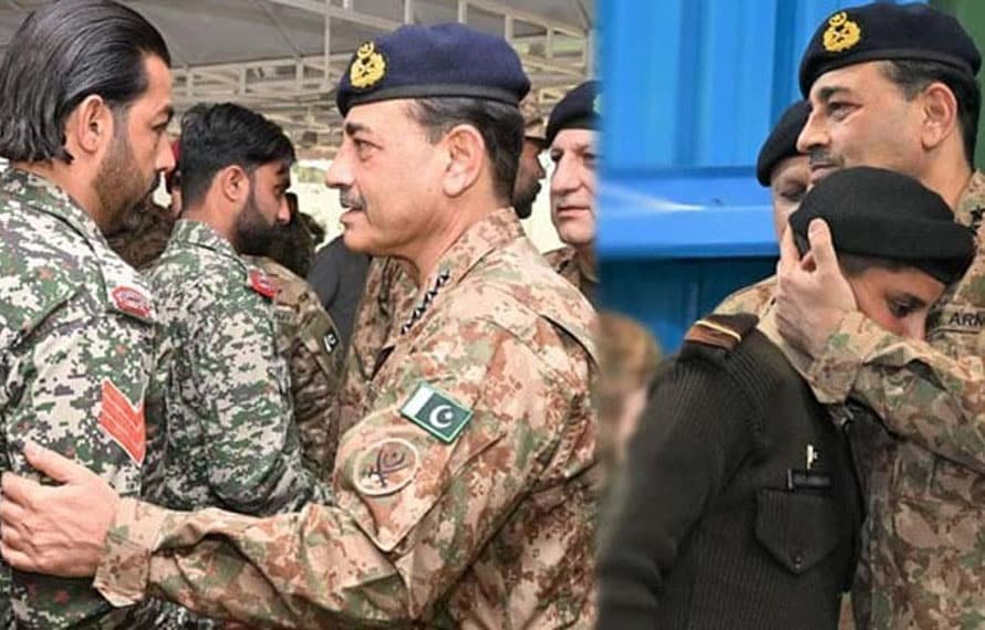 آرمی چیف کا وانا اور ڈیرہ اسماعیل خان کا دورہ، افسروں اور جوانوں کیساتھ عید منائی