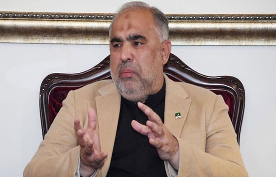 سنگجانی جلسہ اور توڑ پھوڑ کے مقدمات میں اسد قیصر کی عبوری ضمانت میں توسیع
