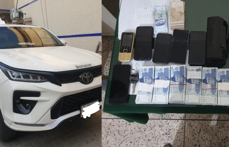 موٹروے ایم ون پر گاڑی سے لاکھوں جعلی کرنسی برآمد