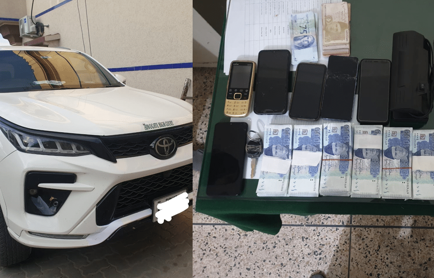 موٹروے ایم ون پر گاڑی سے لاکھوں جعلی کرنسی برآمد