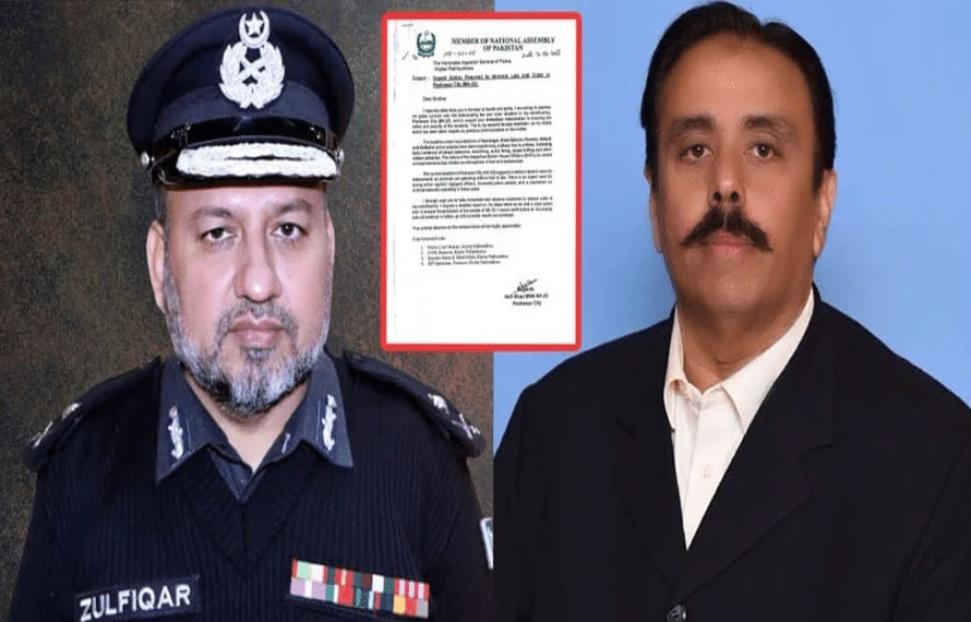 پشاورمیں سیکیورٹی کی سنگین صورتحال، ایم این اے آصف خان نے آئی جی کو خط لکھ دیا