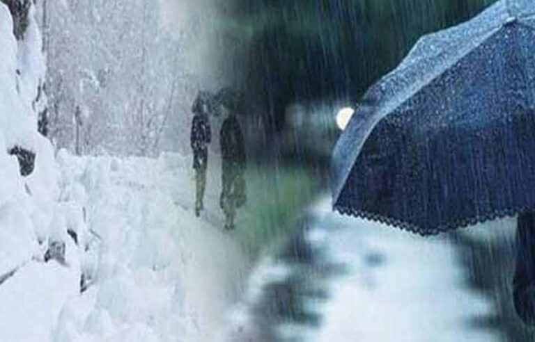 خیبر پختونخوا میں بارش اور برفباری ، بالائی علاقوں میں سردی بڑھنے لگی