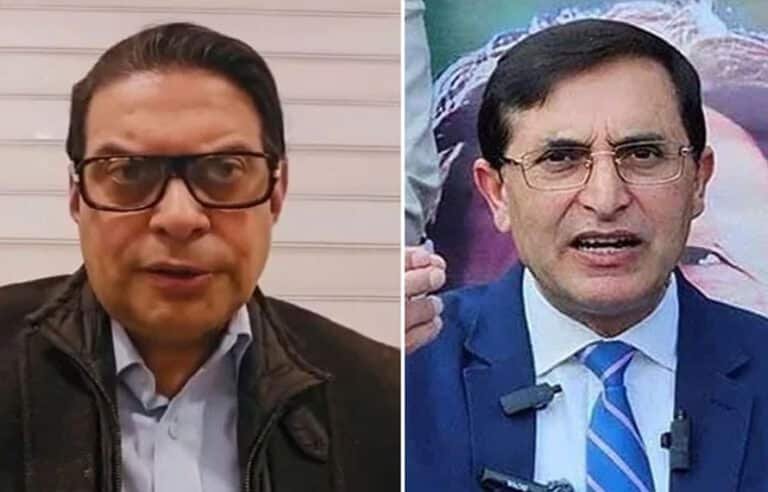 عمران خان سے ملاقات کا معاملہ، بیرسٹر گوہراور سلمان اکرم کے درمیان سخت جملوں کا تبادلہ
