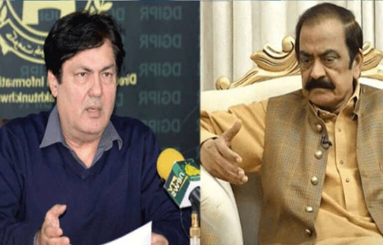 رانا ثنا اللہ کی بیرسٹر سیف سے اہم ملاقات ، دونوں میں کیا بات چیت ہوئی ؟ جانئے