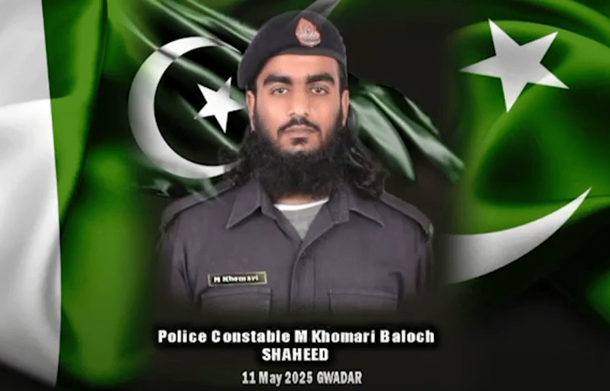 گوادر میں دہشتگردوں سے لڑتے ہوئے شہید سپاہی محمد خماری بلوچ قوم کا فخر بن گئے