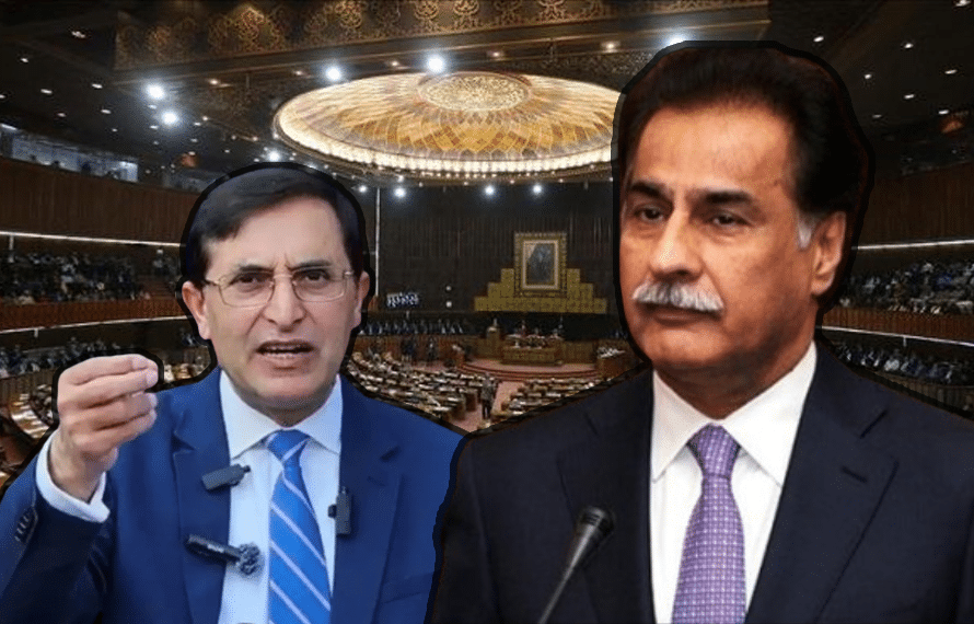 ہم اپنی جگہ نہیں چھوڑیں گے، بیرسٹر گوہر سپیکر پر برس پڑے