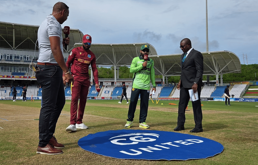 دوسرا ون ڈے، ویسٹ انڈیز کا ٹاس جیت کر فیلڈنگ کا فیصلہ