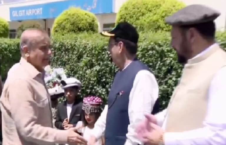 وزیر اعظم شہباز شریف ایک روزہ دورے پر گلگت بلتستان پہنچ گئے