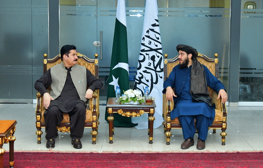 گورنر خیبرپختونخوا کا افغانستان ایمبیسی کا دورہ، افغان سفیر سے ملاقات