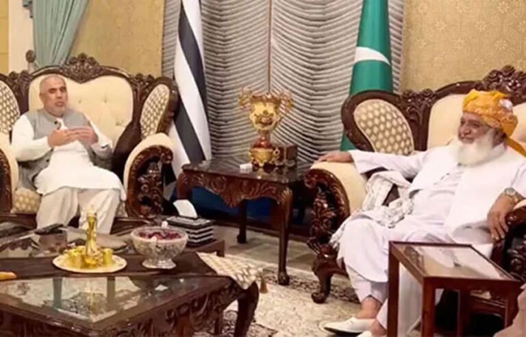 مولانافضل الرحمان سے پی ٹی آئی وفد کی اہم ملاقات، قومی اور صوبائی امور پر تبادلہ خیال