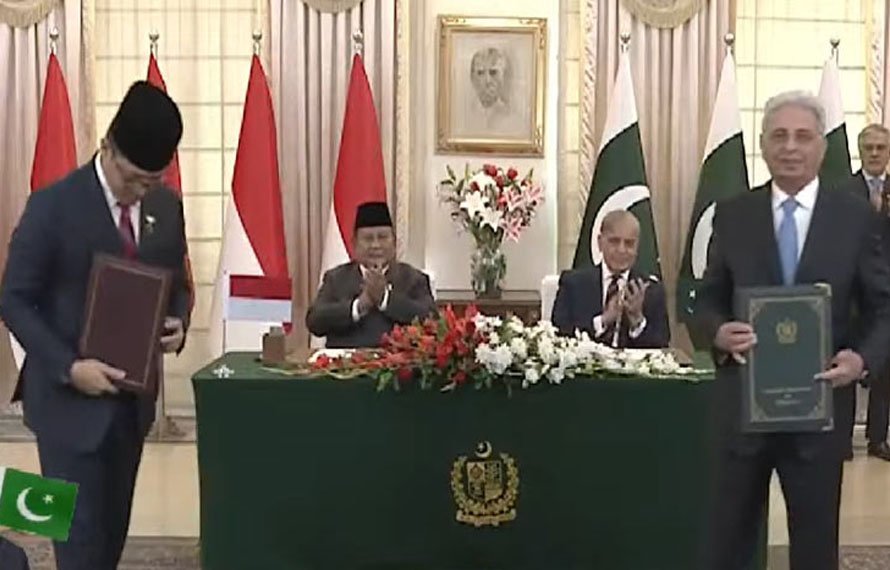 پاکستان اور انڈونیشیا کے درمیان تعاون کے 7 معاہدوں اور مفاہمتی یادداشتوں پر دستخط