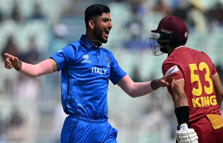 ٹی 20 ورلڈ کپ! ویسٹ انڈیز کا اٹلی کو جیت کیلئے 166رنز کا ہدف