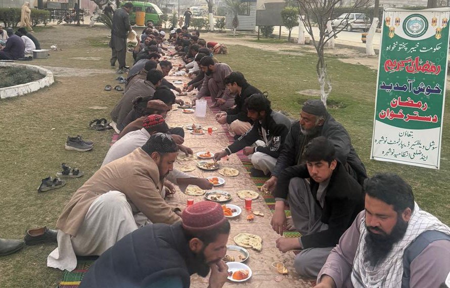 وزیراعلیٰ سہیل آفریدی کی ہدایت پر 60 افطار دسترخوان قائم، 15 ہزار سے زائد مستحقین مستفید ہوں گے
