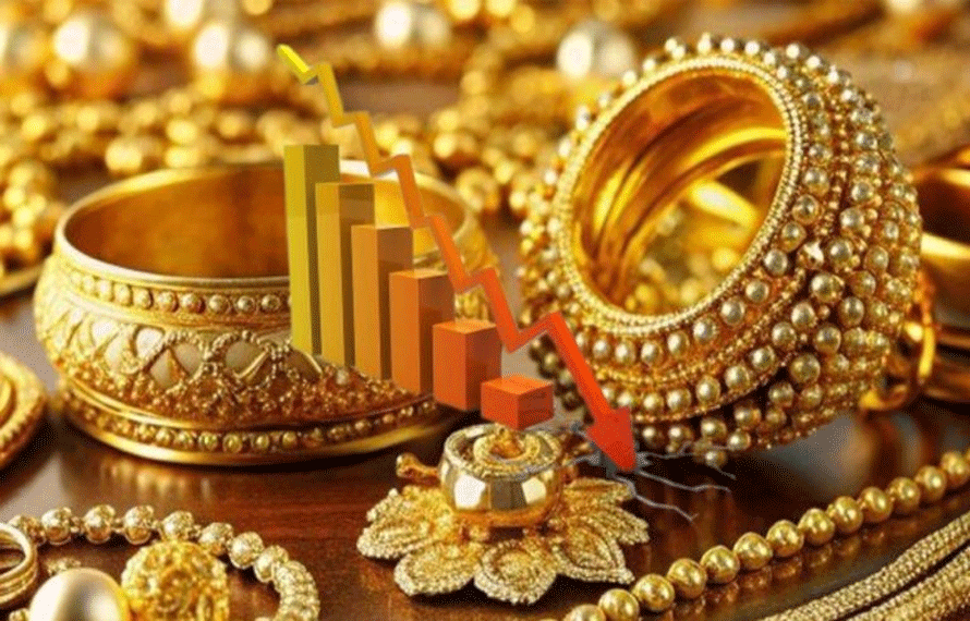 سونے کی قیمت میں ناقابلِ یقین کمی ، فی تولہ کتنے کا ہوگیا ؟ جانئے