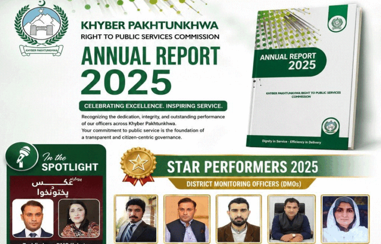 کے پی خدمات کمیشن رپورٹ جاری،عوامی اعتماد بڑھ گیا، تاشفین اسرار نے کارکردگی کے نئے ریکارڈ قائم کر دیے
