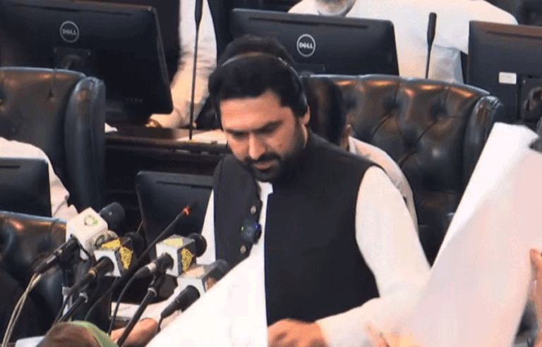 بجٹ تقریر کے دوران خاتون رکن اچانک وزیراعلیٰ کے سامنے آ گئیں، سہیل آفریدی نے کیا کہا؟ جانیے