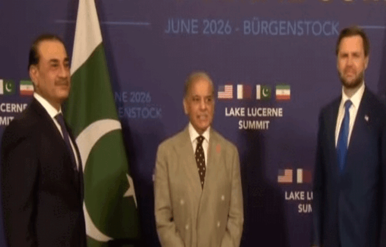 وزیراعظم شہباز شریف اور امریکی نائب صدر جے ڈی وینس کی ملاقات، فیلڈ مارشل عاصم منیر بھی موجود