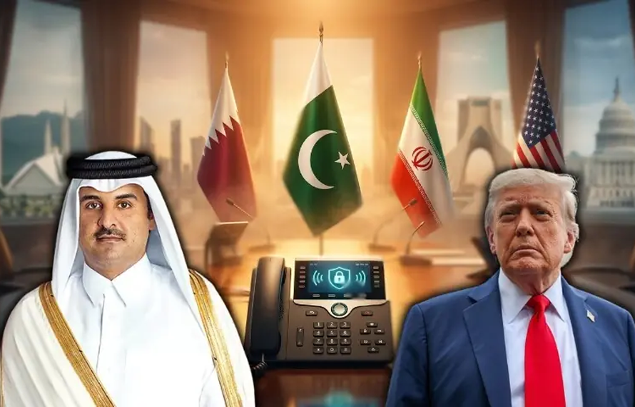 امریکی صدر ڈونلڈ ٹرمپ اور امیرِ قطر شیخ تمیم بن حمد آل ثانی کے درمیان ٹیلیفونک رابطہ