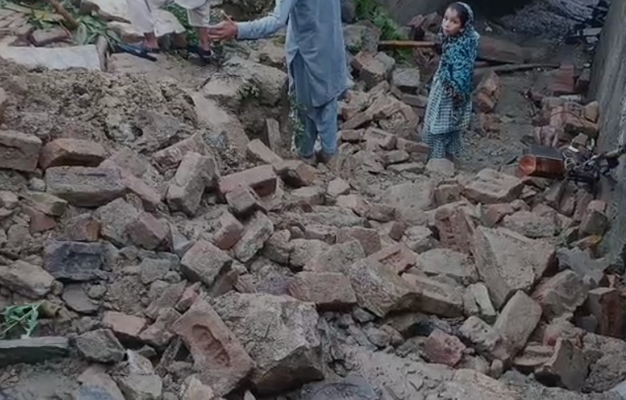 ٹوپی میں بارش سے دیوار گرنے سے 2 افراد جاں بحق، 2 زخمی