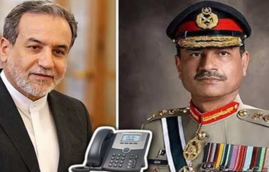 ایرانی وزیر خارجہ کا فیلڈ مارشل سید عاصم منیر سے ٹیلیفونک رابطہ، خطے کی صورتحال پر تبادلہ خیال