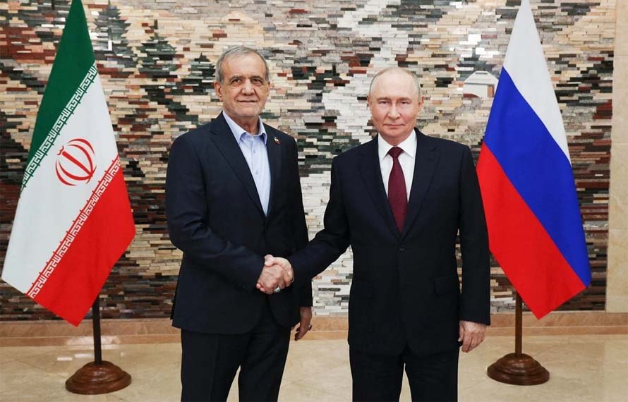 روسی صدر کا امریکہ اور اسرائیل کےخلاف ایران کی حمایت کا کھلا اعلان