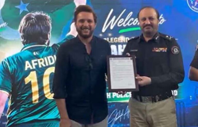 بوم بوم آفریدی سندھ پولیس سپورٹس بورڈ کے سفیر مقرر