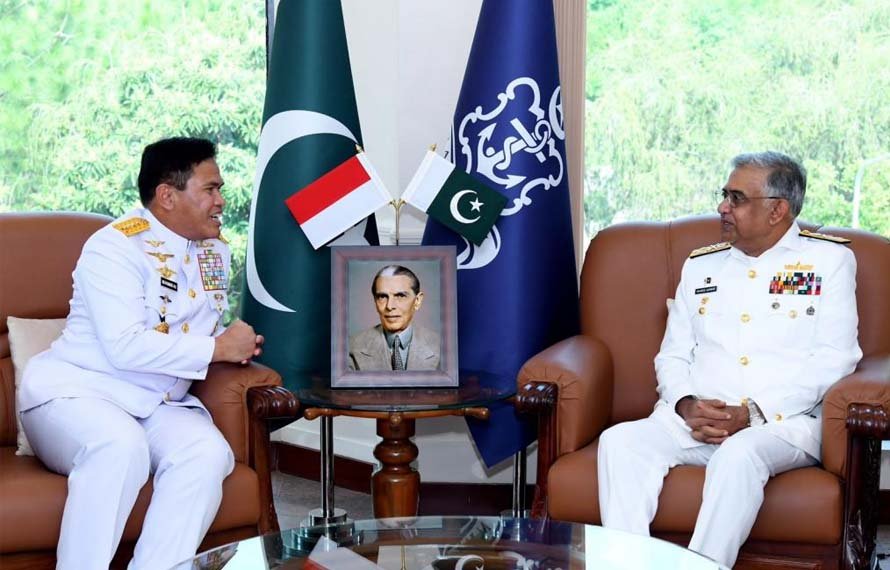 انڈونیشین نیوی کے سربراہ کی نیول چیف سے ملاقات، دوطرفہ تعاون بڑھانے کا عزم
