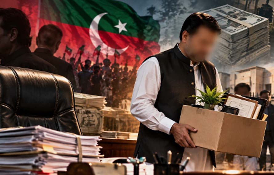 پی ٹی آئی حکومت کی کرپشن سے تنگ آکر تحصیلدار کا چارج چھوڑنے کا اعلان